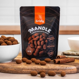 Mandle v mliečnej čokoláde so škoricou